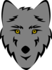 Gray Wolf Head Clip Art